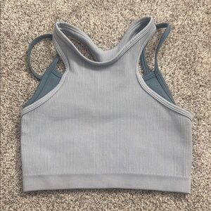 Free people Gray and Blue Women's sports bra Top